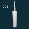 Bao bì keo thủy tinh trắng 300ml Hộp nhựa HDPE cho chất bịt kín silicon để xây dựng
