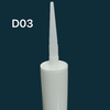 Bao bì keo thủy tinh trắng 300ml Hộp nhựa HDPE cho chất bịt kín silicon để xây dựng