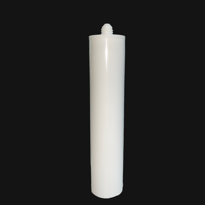 240ml Bao bì keo thủy tinh cấp công nghiệp Hộp nhựa HDPE dùng cho keo silicone/MS/PU có vòi phun và pít tông dùng cho xây dựng