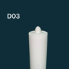 Bao bì keo thủy tinh trắng 300ml Hộp nhựa HDPE cho chất bịt kín silicon để xây dựng