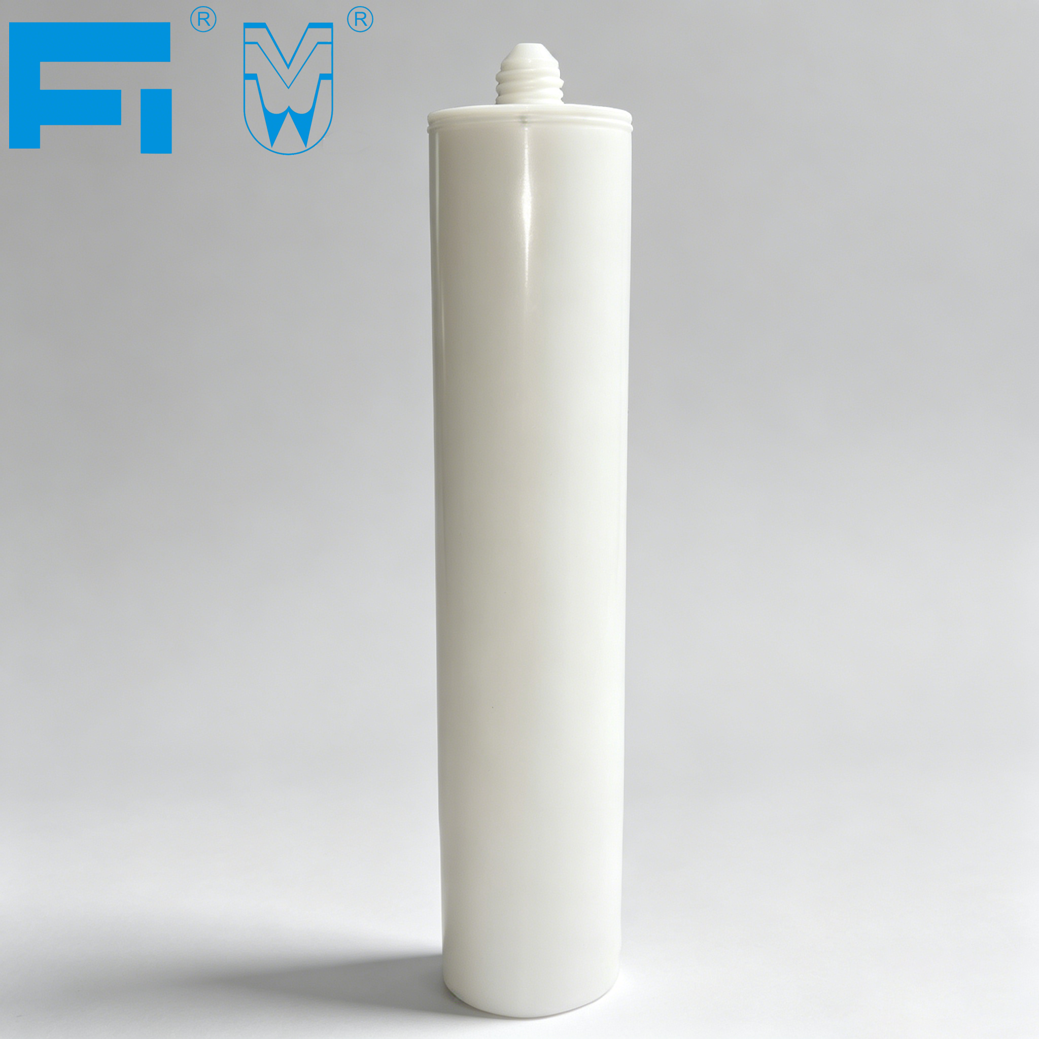 240ml Bao bì keo thủy tinh cấp công nghiệp Hộp nhựa HDPE dùng để trám kín bằng vòi phun và pít tông để xây dựng